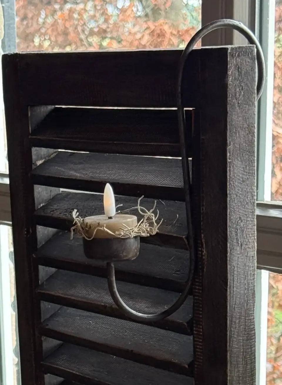 metal tealight pendant rust