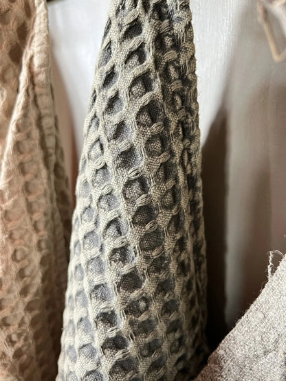 Kitchen towel waffle, light grey