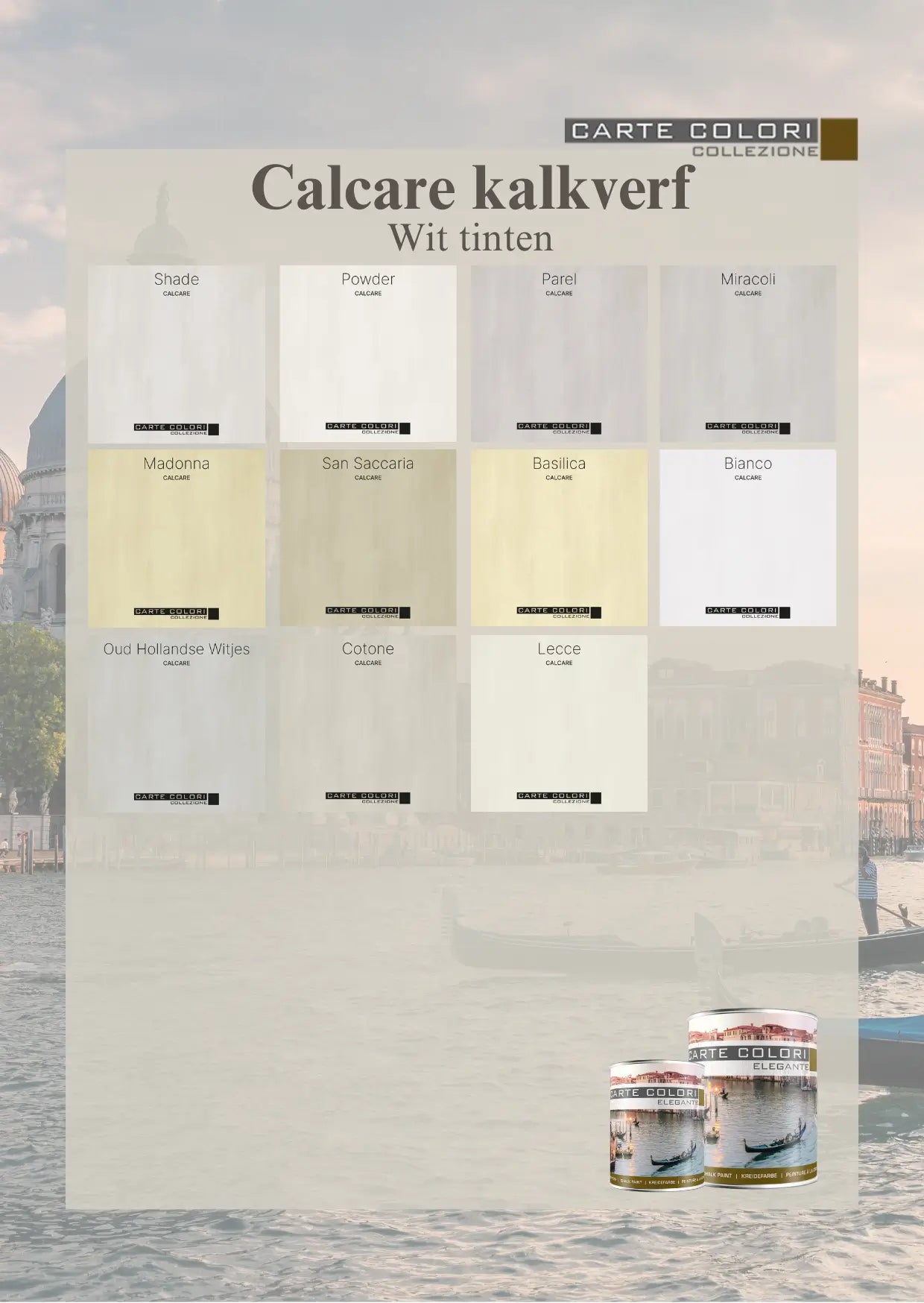 Calcare Lime Paint, Carte Colori, White Shades 