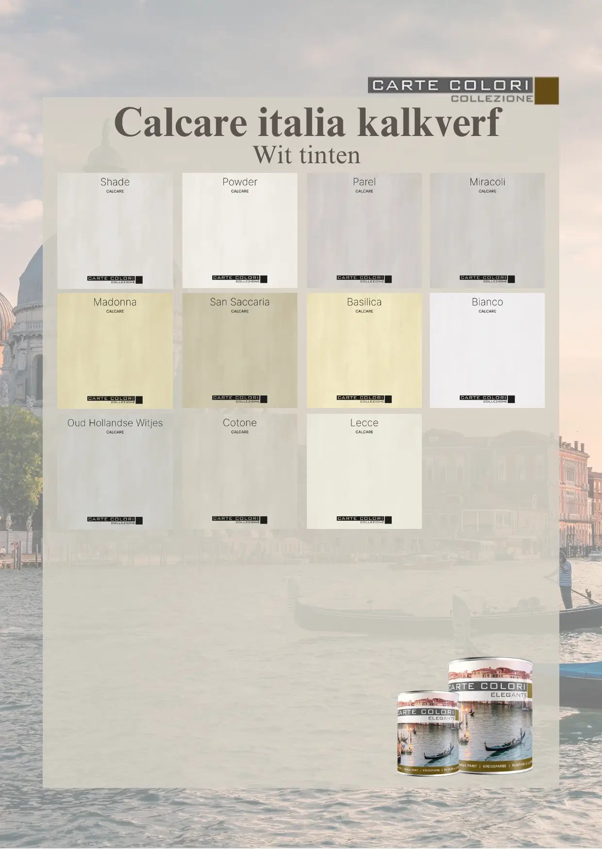 Calcare Italia Kalkfarbe, Carte Colori, Weißtöne 