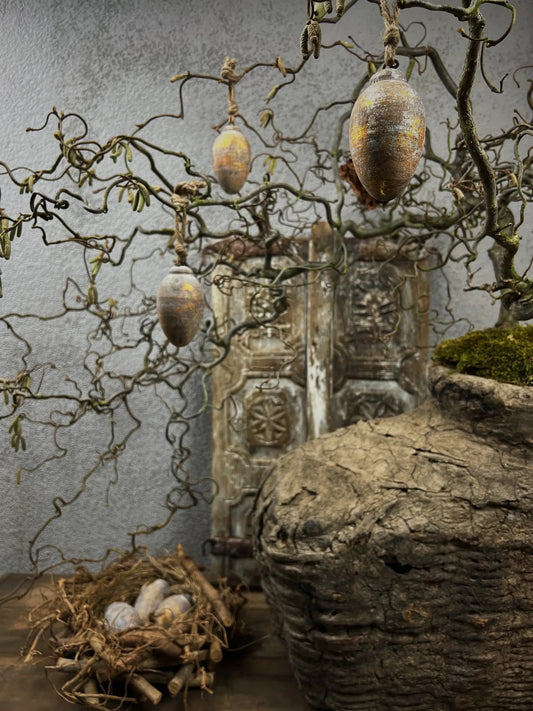Egg Wood White Wash