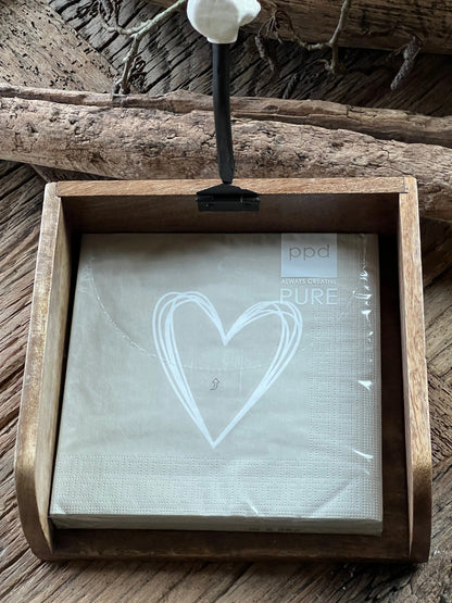 Napkin Heart, 20 pcs