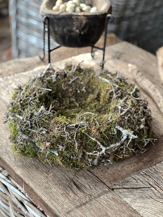 Bonsai Nest with Moss – Green Brown – 40 cm