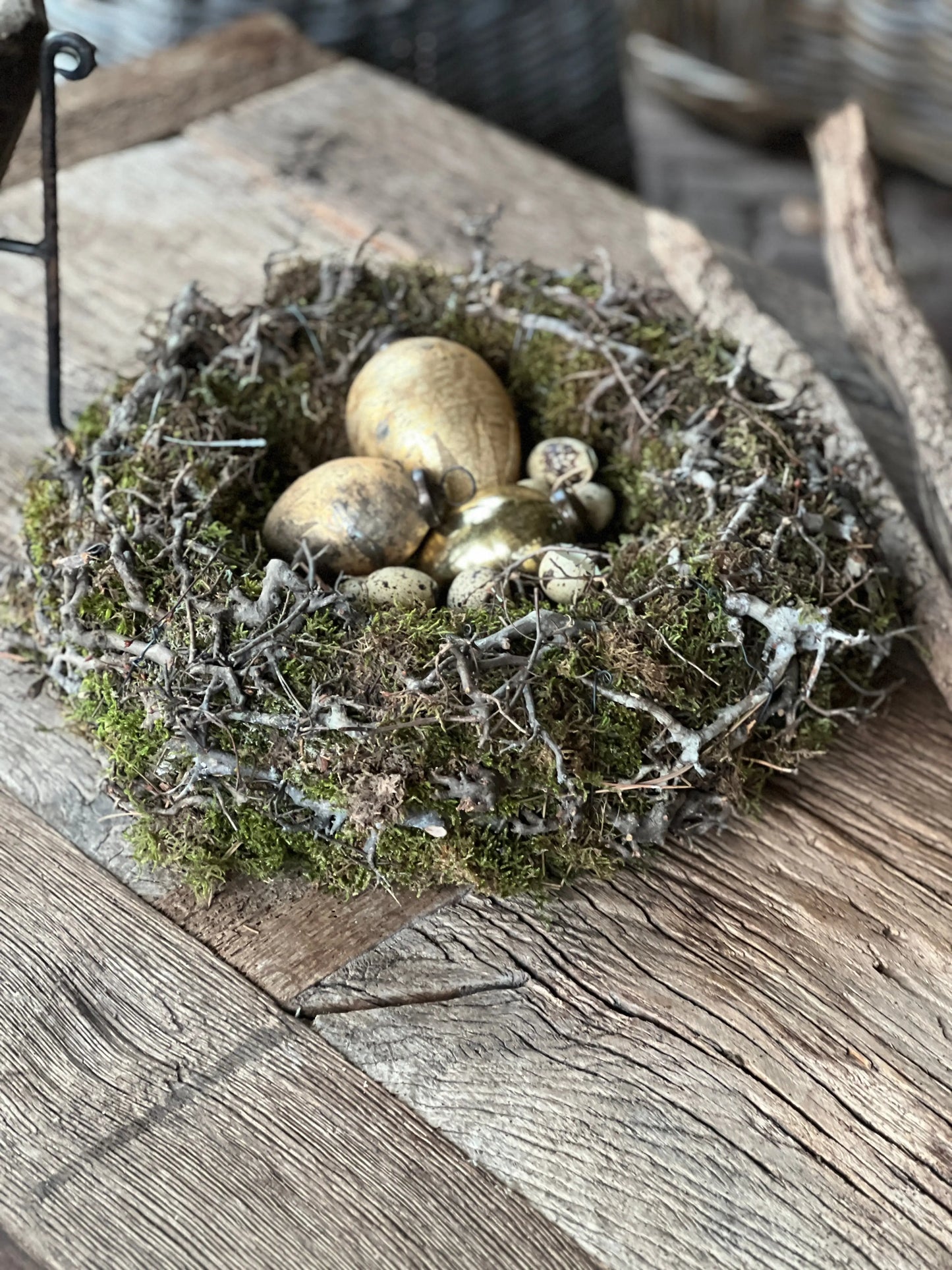Bonsai Nest with Moss – Green Brown – 40 cm