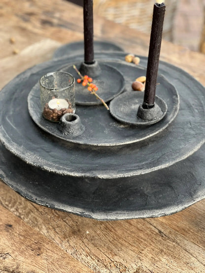 Kandelaar op schaal van PMR, zwart (verkrijgbaar in diverse maten) — 12cm