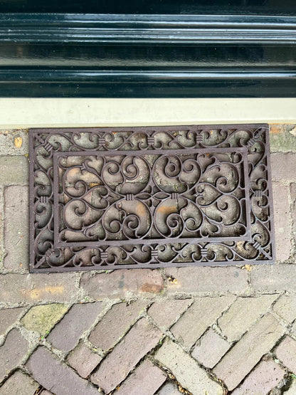 Cast iron doormat, rectangle