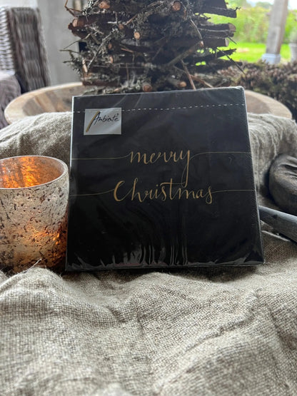 Servetten "Merry Christmas"
