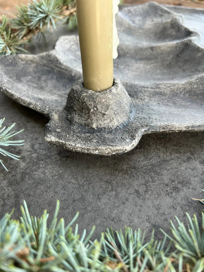 Concrete Christmas tree candlestick PMR