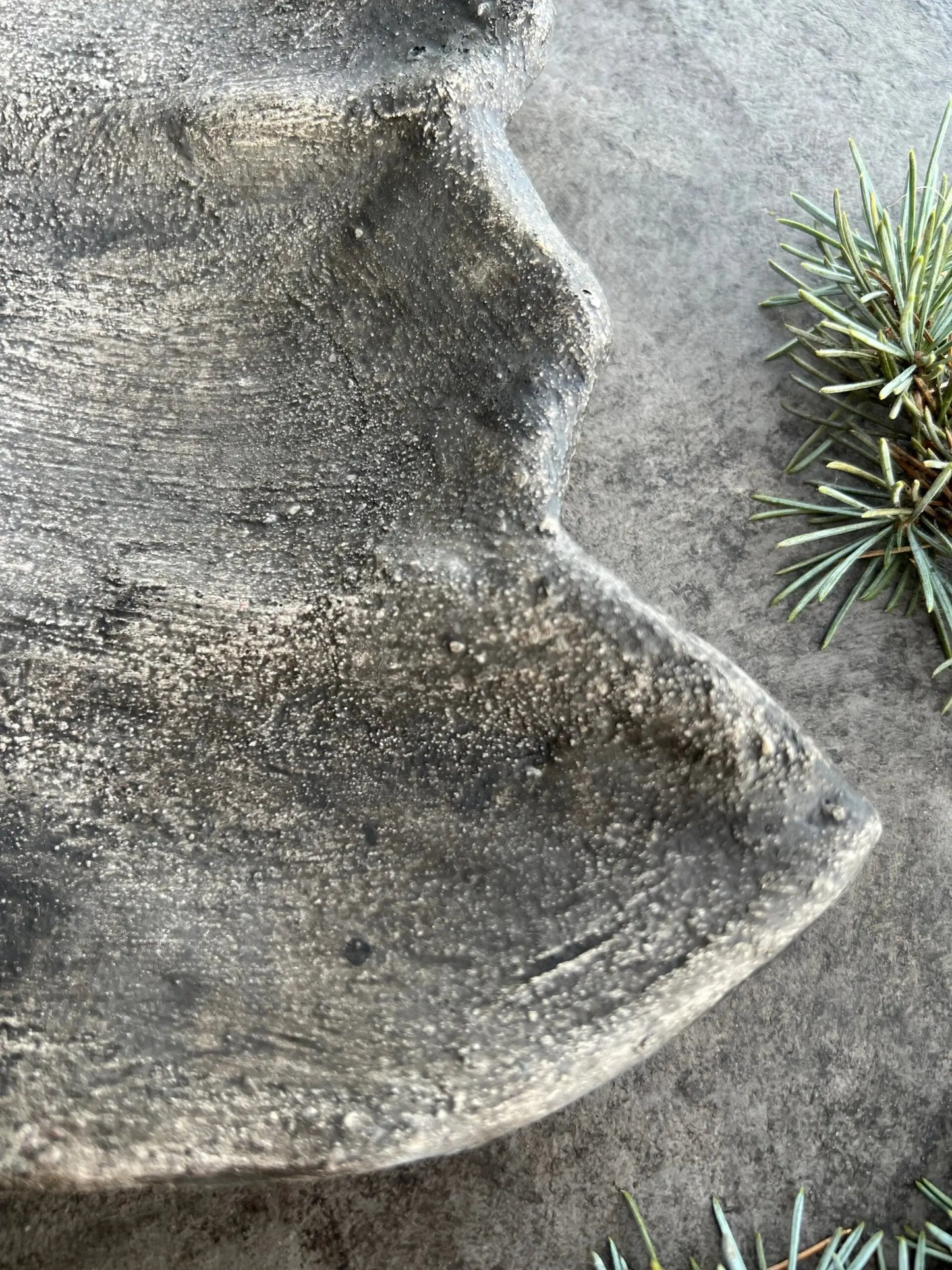 Concrete Christmas tree candlestick PMR