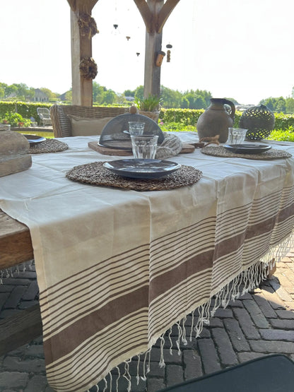 Fouta plaid Brown Raye