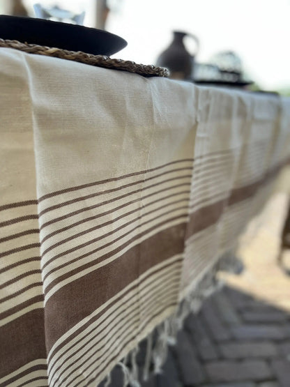 Fouta plaid Brown Raye