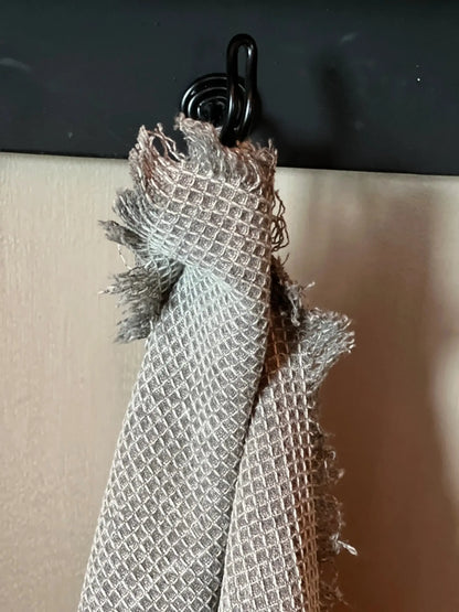 Tea towel mini waffle, Light gray
