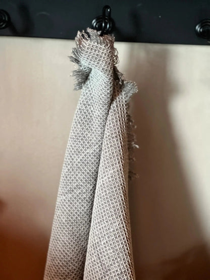 Tea towel mini waffle, Light gray