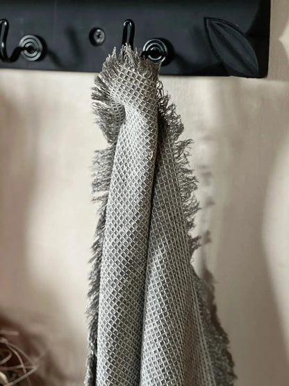 Tea towel mini waffle, Light gray