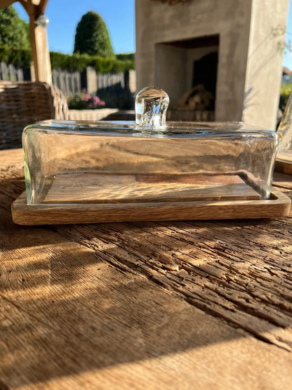 Tortenglocke aus Glas