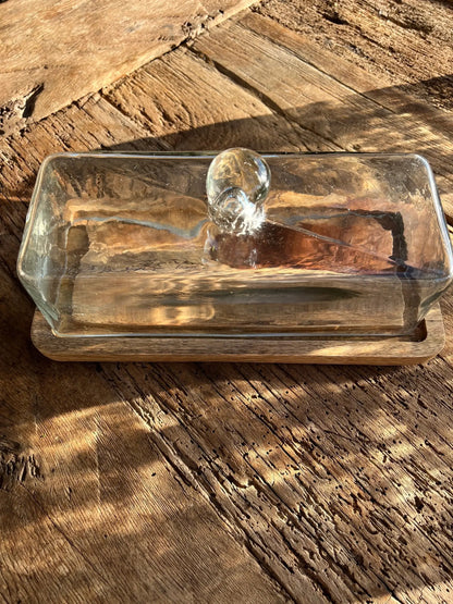 Tortenglocke aus Glas