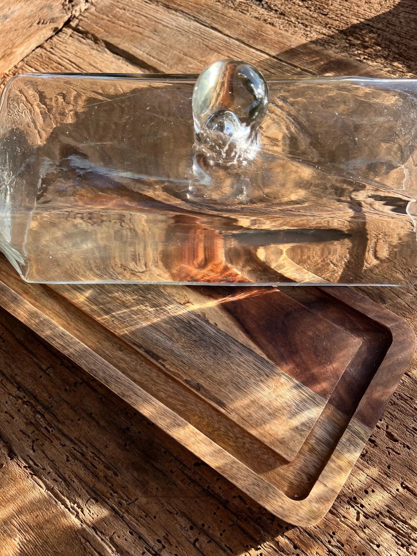 Tortenglocke aus Glas