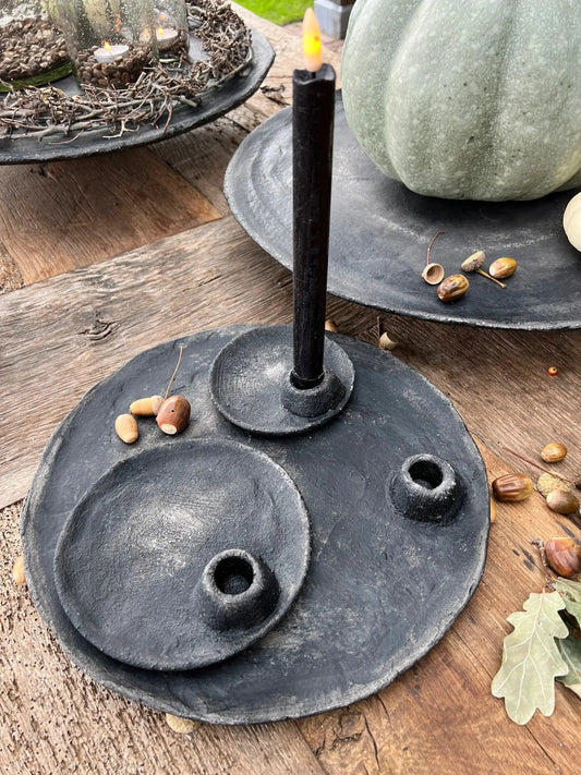 Schuppenleuchter von PMR, schwarz (in verschiedenen Größen erhältlich) – 12 cm