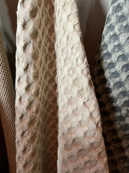 Kitchen towel waffle, beige-ochre