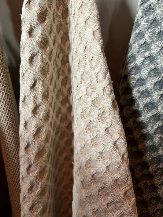 Keukendoek wafel, beige-oker