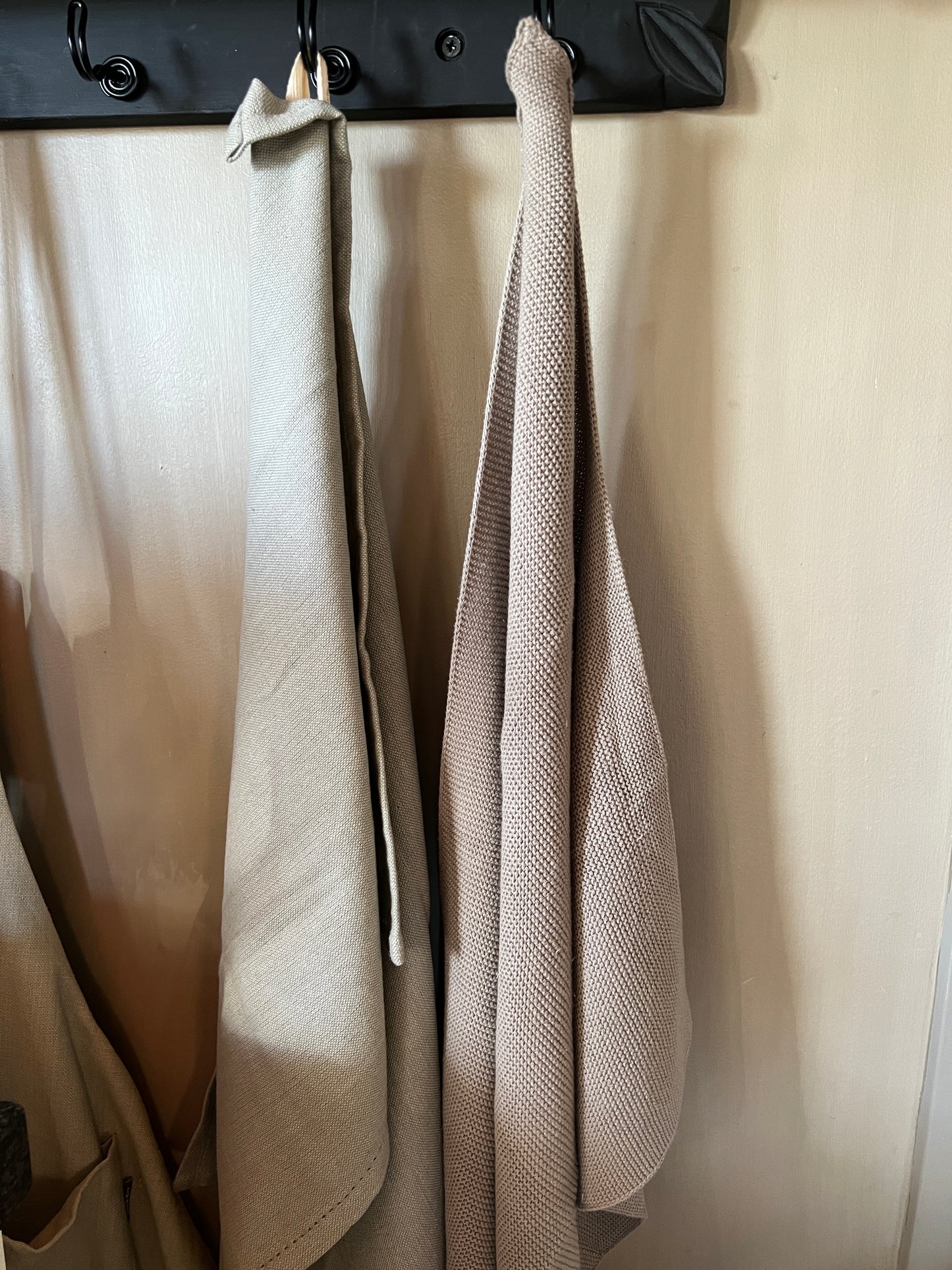 Tea towels, set of 3 pieces, beige