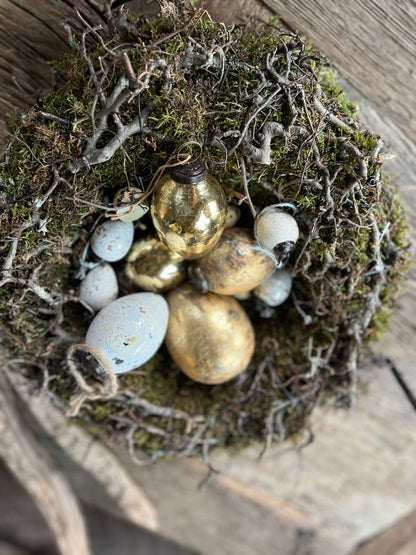 Bunch of eggs Off-white / gray / gold (6 pieces)