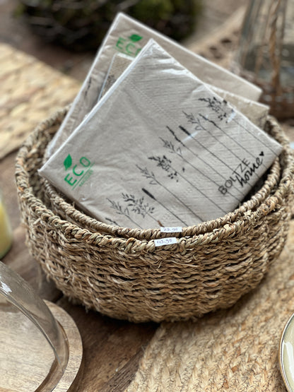 Seagrass basket, available in 2 sizes