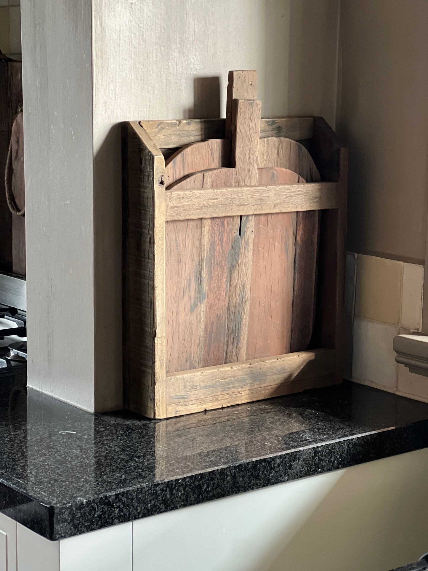 Cutting boards in holder