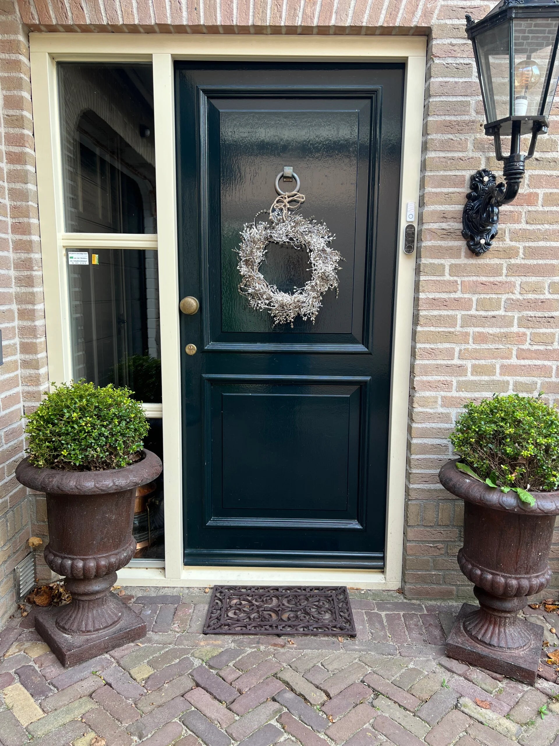 HOMESCAPES Groene 'Welcome' deurmat 25 x 75 cm met rubberen antislip achterkant binnen en buiten deurmat HOMESCAPES Groene 'Welcome' deurmat 25 x 75 cm met rubberen antislip achterkant binnen en buiten deurmat