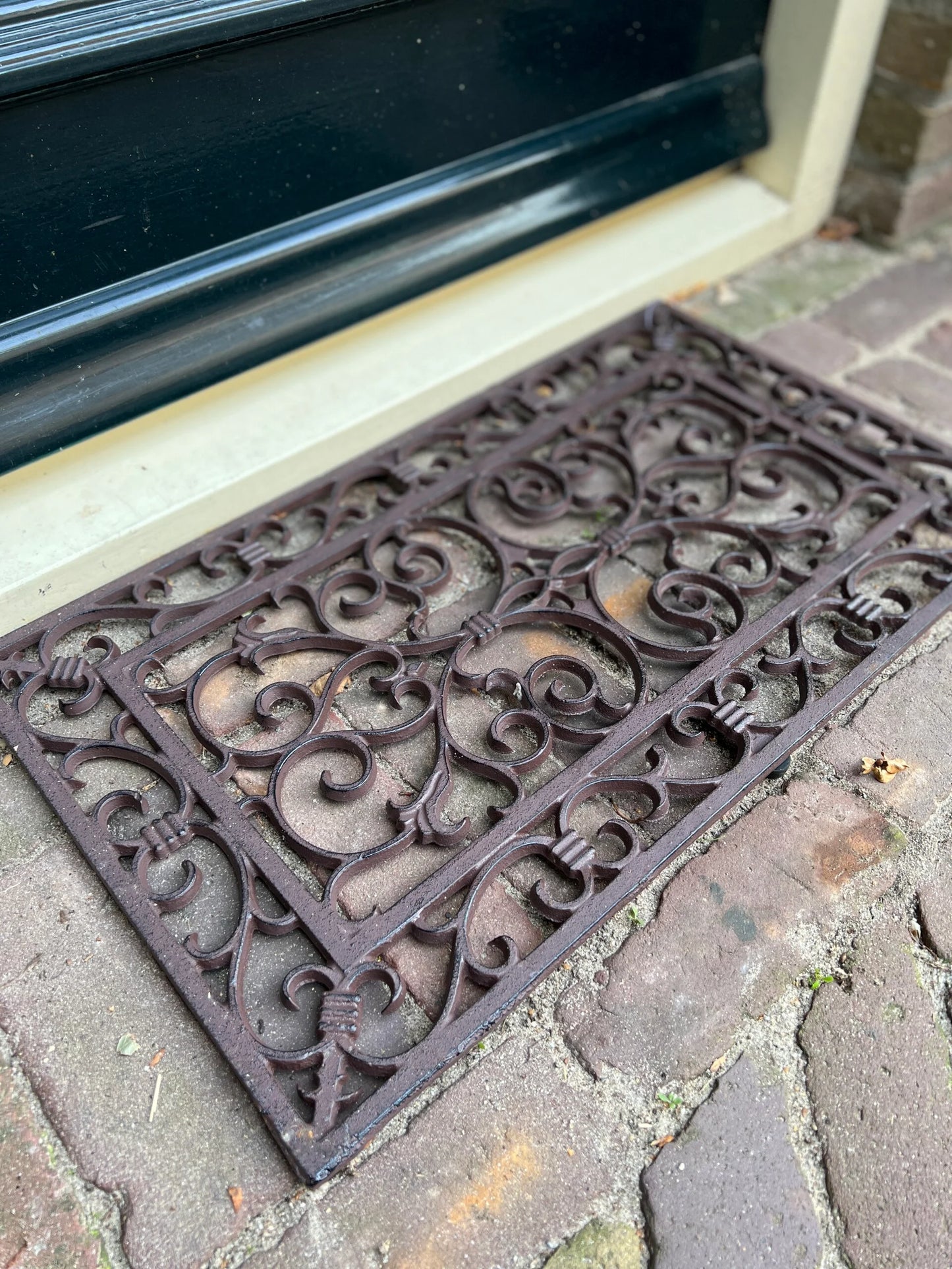 Cast iron doormat, rectangle