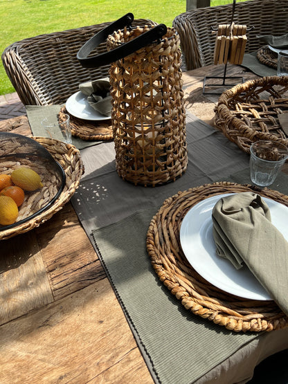 Table runner available in Green, Grey, Black and Stone White