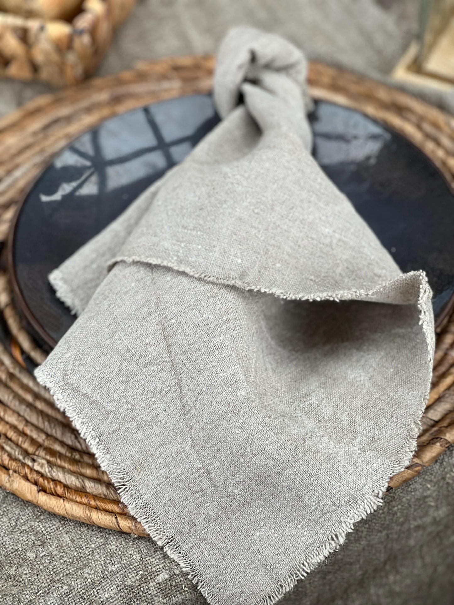 Shabby Linen napkins (set of 4)