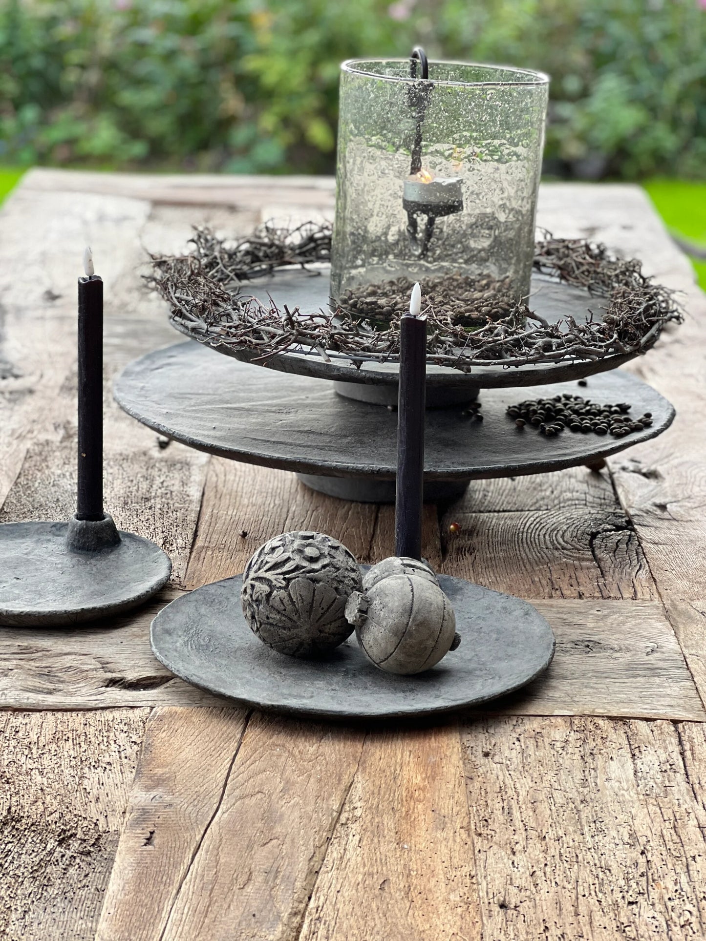 Scale candlestick from PMR Mud Gray available in different sizes